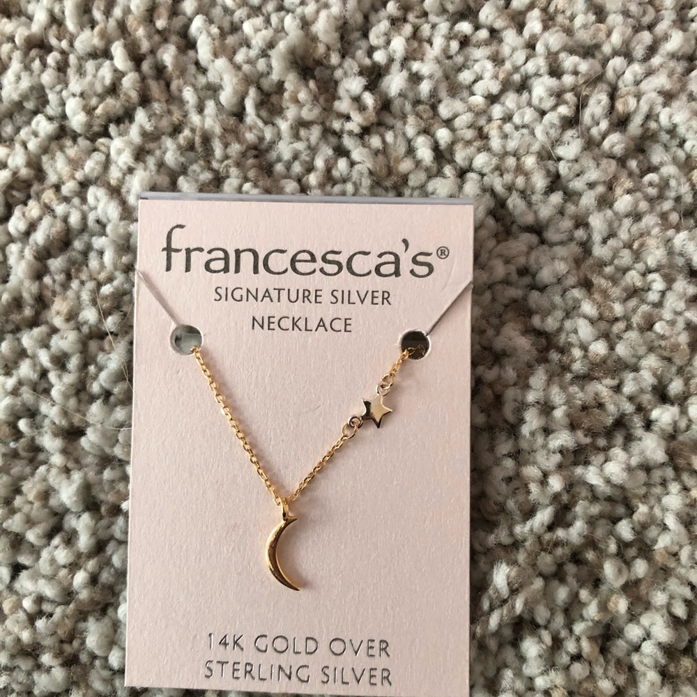 francescas star and moon crest necklace